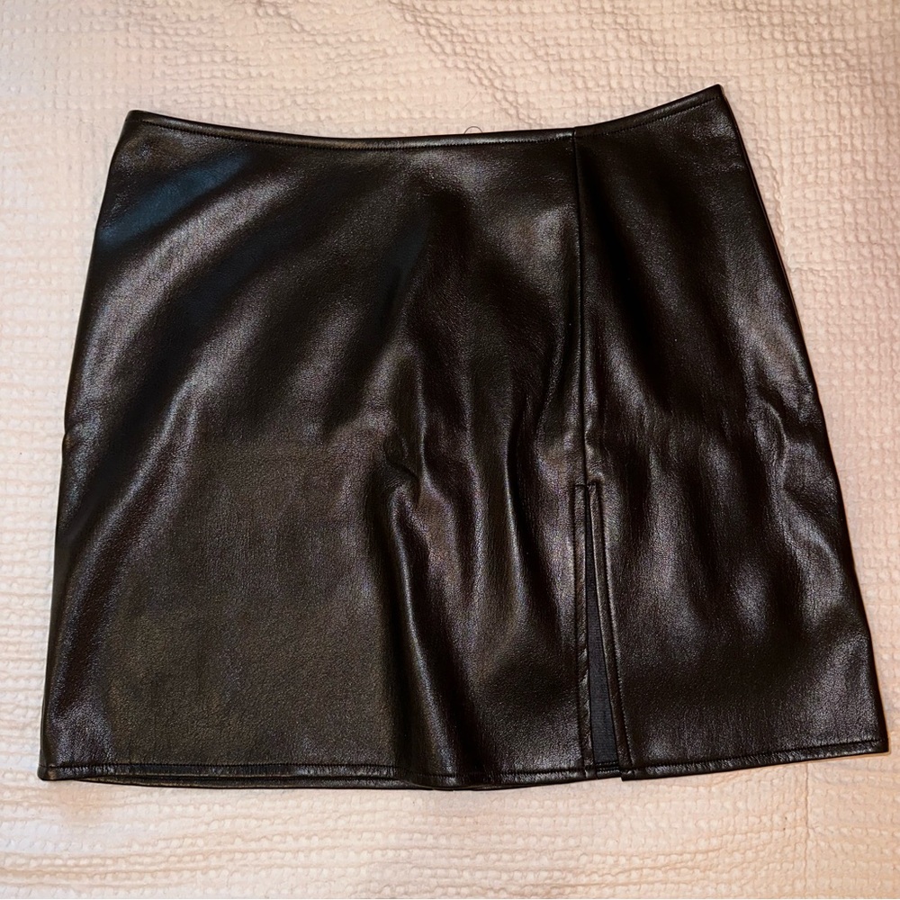 RESET Faux Leather Mini Skirt